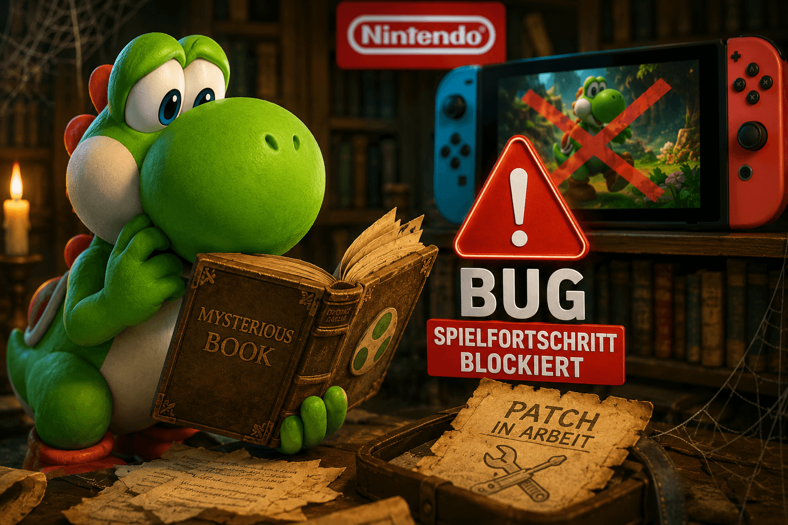 Yoshi and the Mysterious Book: Schwerer Bug kann Spielstand unspielbar machen – Nintendo arbeitet an Lösung