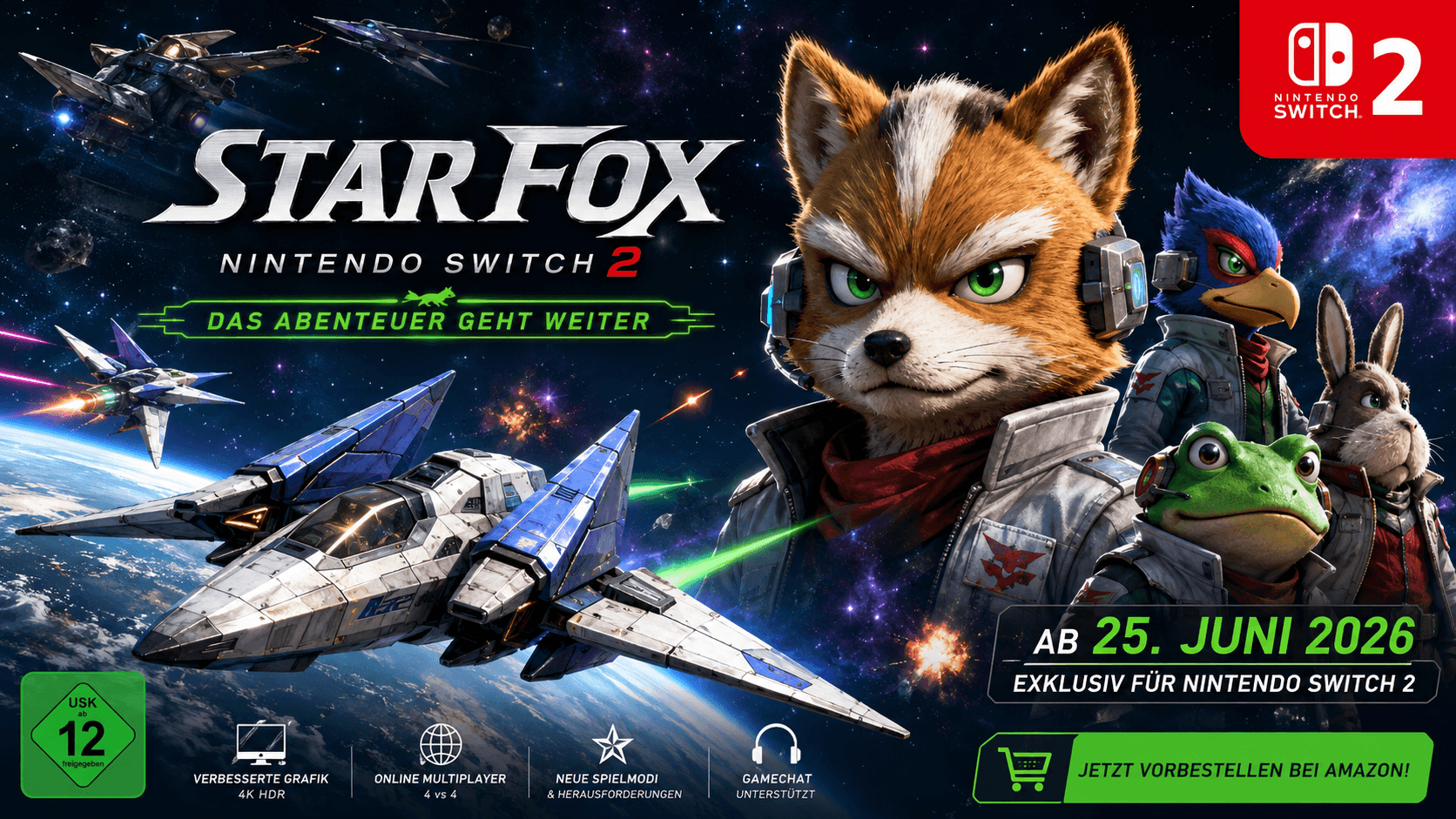 Star Fox kehrt zurück: Nintendo bringt den Kult-Klassiker auf die Nintendo Switch 2